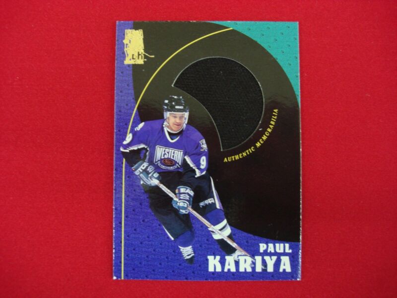 Paul Kariya 1998 In The Game Be A Player #AS-7 Authentic Memorabilia Jersey Card