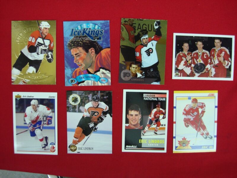 Eric Lindros Card Lot (8 PC) - Includes Inserts!