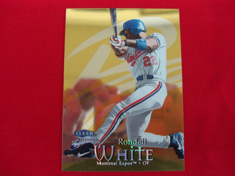 1999 Fleer Brilliants Gold Parallels Rondell White #110G Baseball Card
