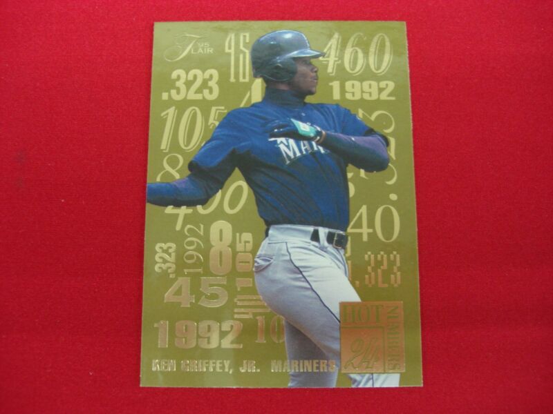 1996 Flair Hot Numbers #4 Ken Griffey Jr. Seattle Mariners Baseball Card