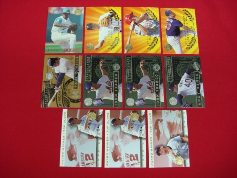 11 Card Lot of 1995 Fleer Ultra Gold Medallion Parallel Baseball Cards (Mostly Inserts)