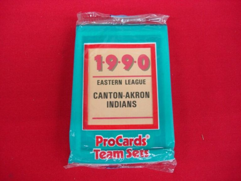 1990 Canton-Akron Indians ProCards MiLB Team Set featuring Charles Nagy