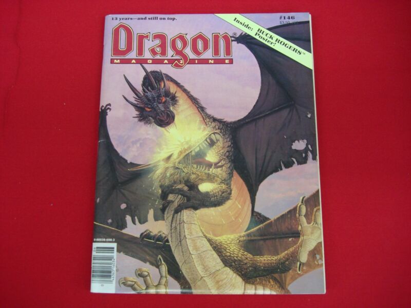Dragon Magazine #146 (June 1989) - Vintage Sci-Fi with Mint Buck Rogers Poster