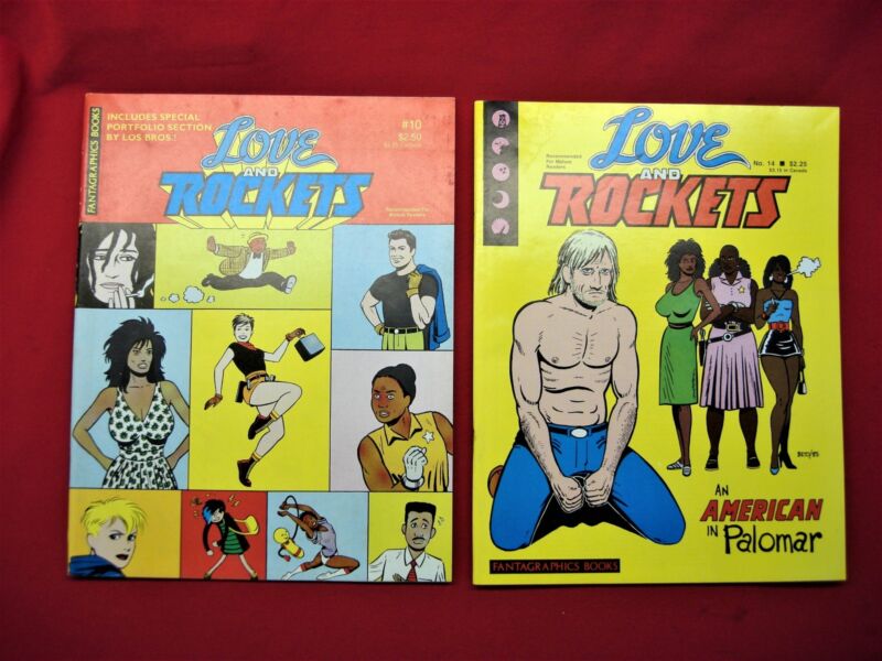 Love & Rockets #10 and #14 comic books in nice condition