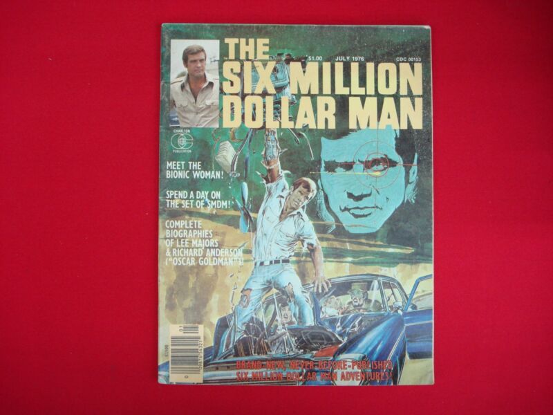 Vintage Charlton The Six Million Dollar Man #1 Comic (July 1976)
