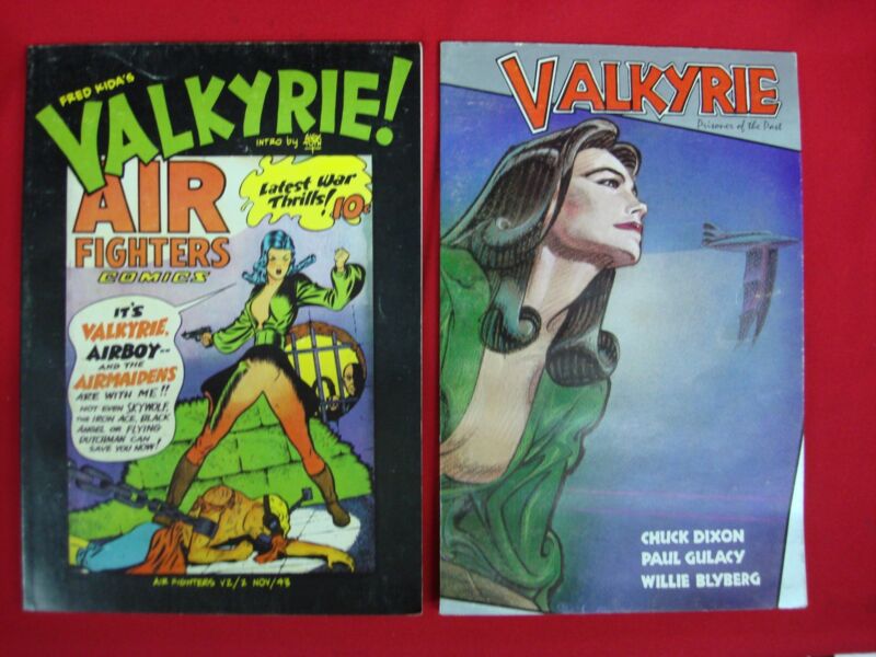 Two vintage Valkyrie graphic novels in great condition: Airboy (1982) and Prisoner of the Past (1987)
