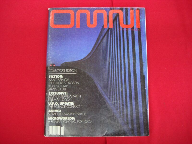 Vintage Omni Magazine Vol 1 No. 1 October 1978 in excellent condition
