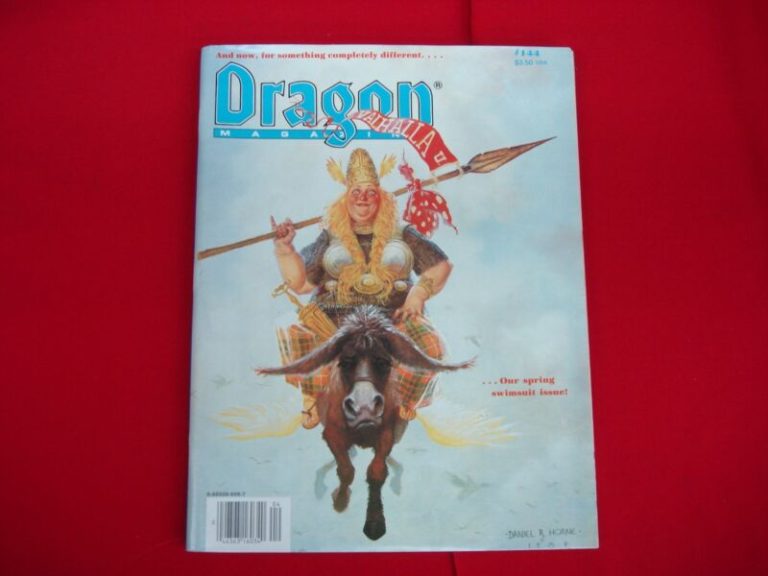 Dragon Magazine #144 (April 1989) Vol. XIII with an AD&D poster