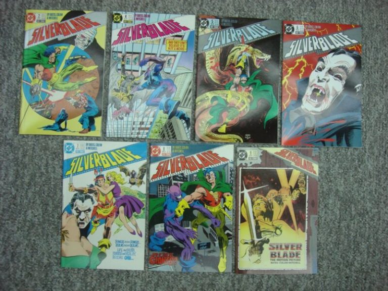 Silver Blade comic book lot (#2, #4-9) - DC Comics - Excellent Condition