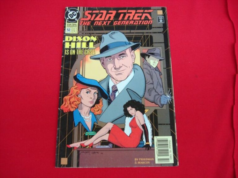 Star Trek TNG #52 comic book cover, Dixon Hill Is On The Case! (1993) DC Comics
