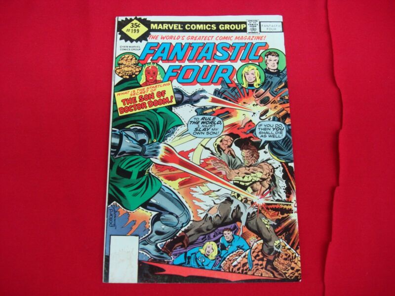 Fantastic Four #199 The Son of Doctor Doom (Oct 1978) Marvel Comics Whitman Variant - Excellent Condition