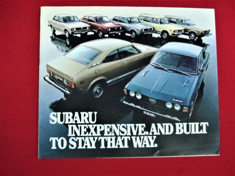 Vintage 1978 Subaru sales brochure, 16 pages, excellent condition (slight cover tear)