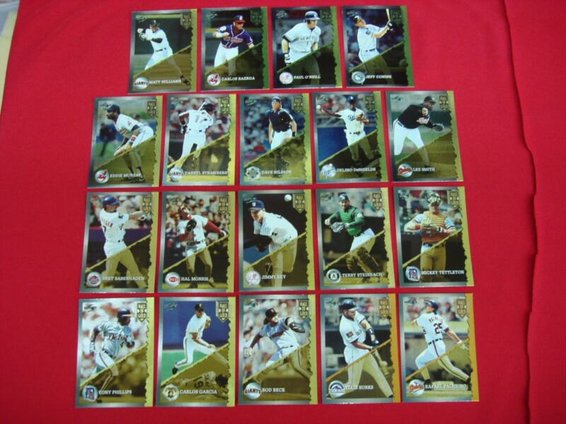 19 Unique 1995 Score Hall of Gold Gold Foil Baseball Cards