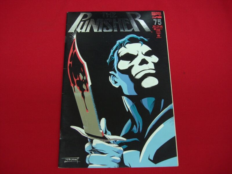 The Punisher #75 comic book cover with a foil and embossed finish