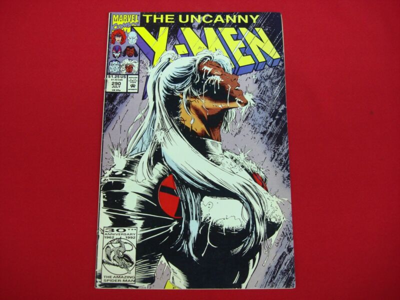 Uncanny X-Men #290 (July 1992) comic book cover featuring Storm