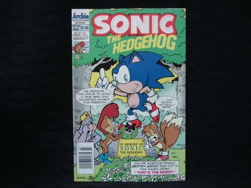 Sonic the Hedgehog #20 'That's the Spirit!' comic book from March 1995, Archie Adventure Series