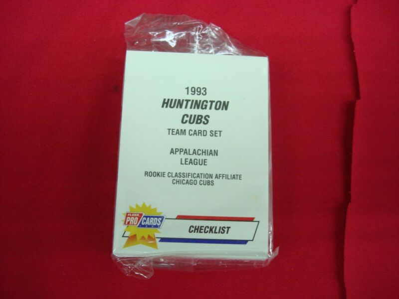 1993 Huntington Cubs Fleer ProCards Minor League Baseball Team Set - Sealed!