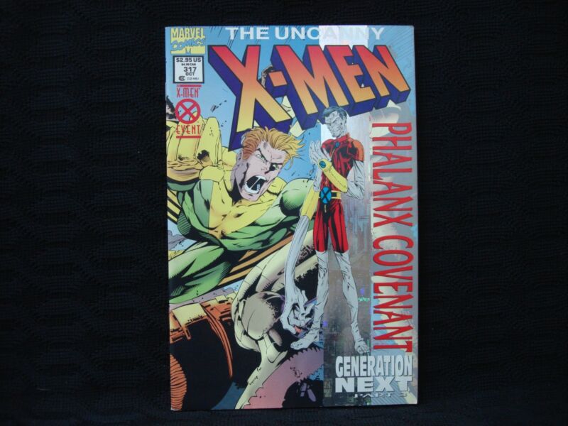 Uncanny X-Men #317 cover featuring holographic wrap-around art