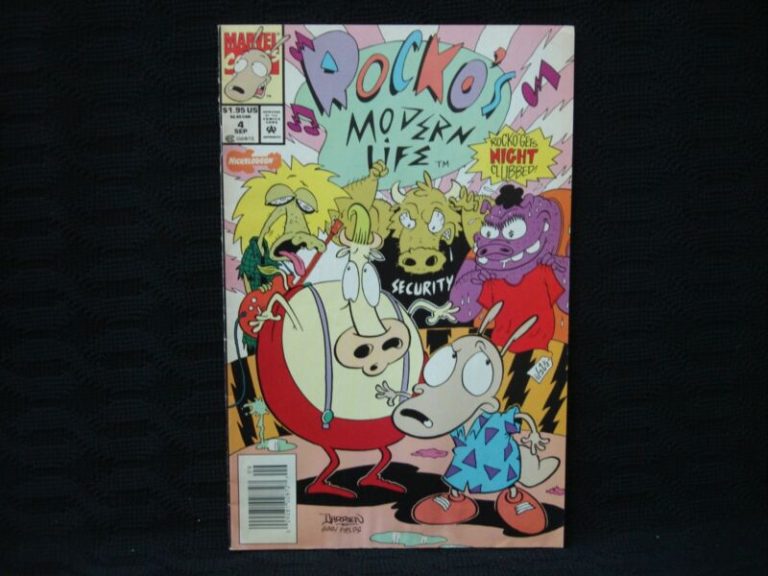 Rocko's Modern Life #4 Comic - Rocko Gets Night Clubbed! (Sept 1994) Marvel Comics