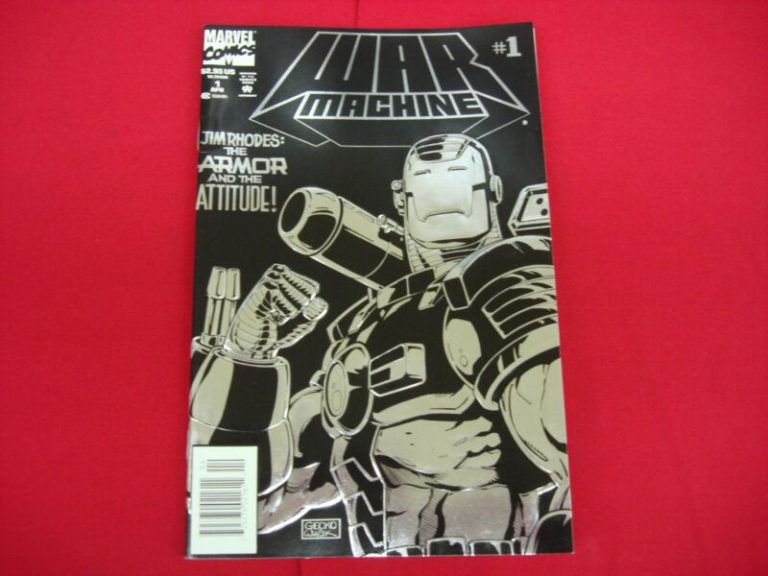 War Machine #1 comic book cover featuring Jim Rhodes in his armor.