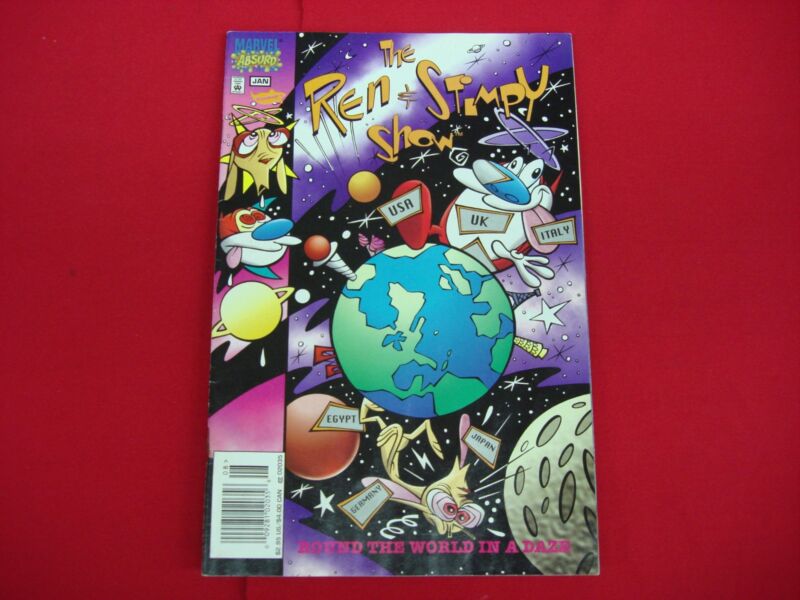 Ren & Stimpy Round the World in a Daze #1 comic book cover