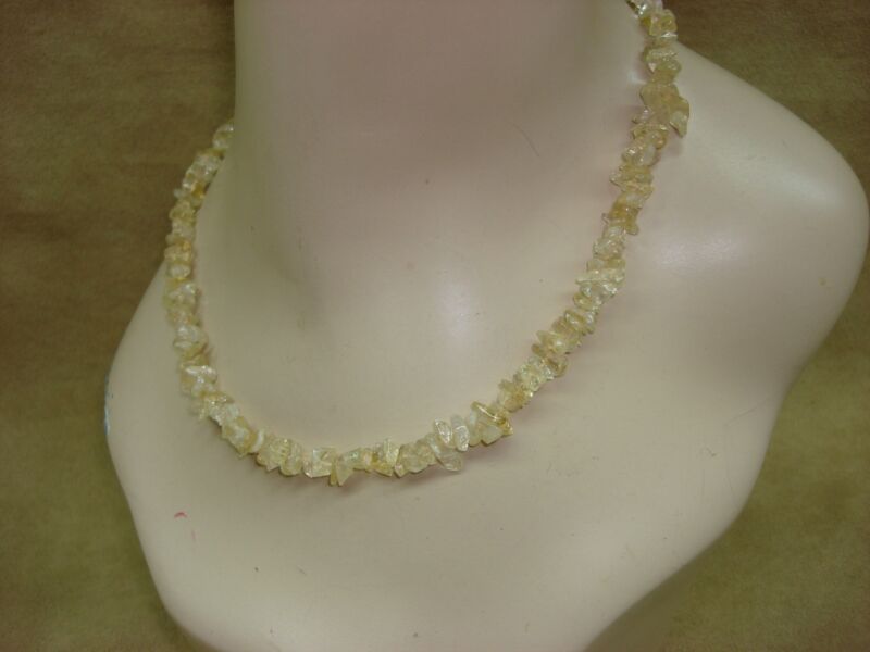Vintage Citrine Nugget Necklace