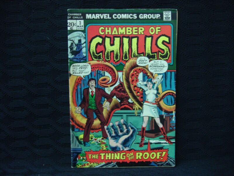 Vintage Marvel Comics, Chamber of Chills #3 - The Thing on the Roof! (March 1973)