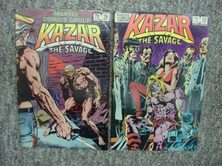 Ka-Zar the Savage Comics #19 & #23, Vintage Marvel Comic Book Set