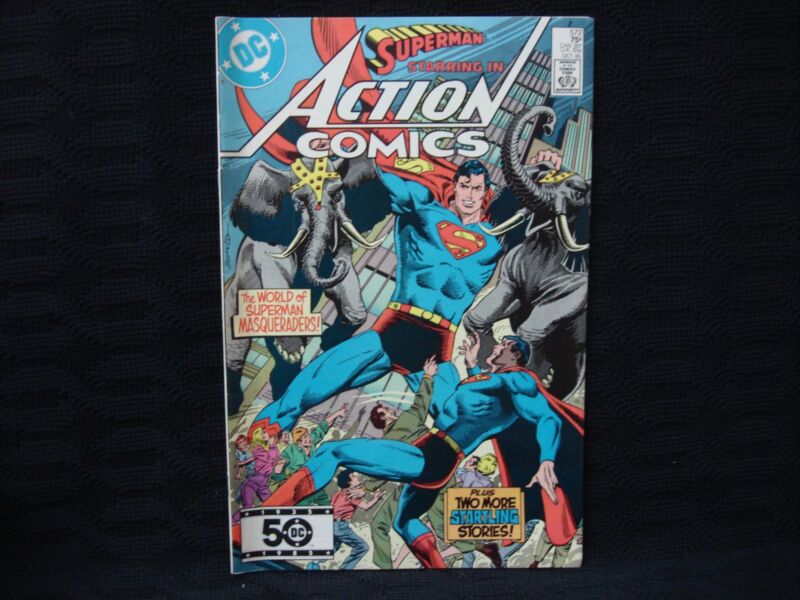 Action Comics #572 - The World of Superman Masqueraders (1st Mark Waid) in excellent condition