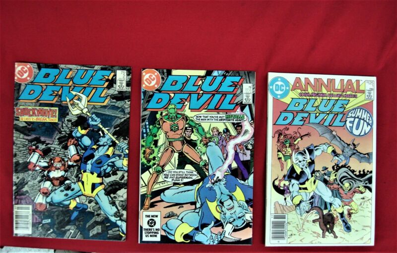 Vintage DC Blue Devil Comics Set #2, #3 & Annual #1 (1984-1985)