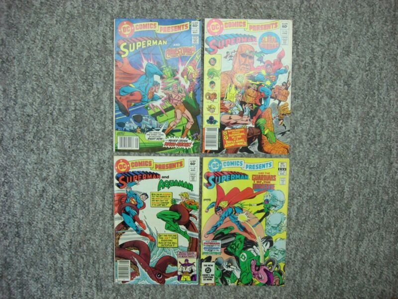 Four DC Comics Presents issues featuring Superman and Aquaman