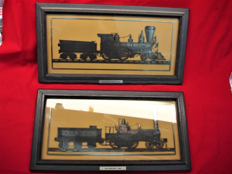 Franklin Mint Sterling Silver Locomotive Silhouettes (1977) - Mercury & Tiger