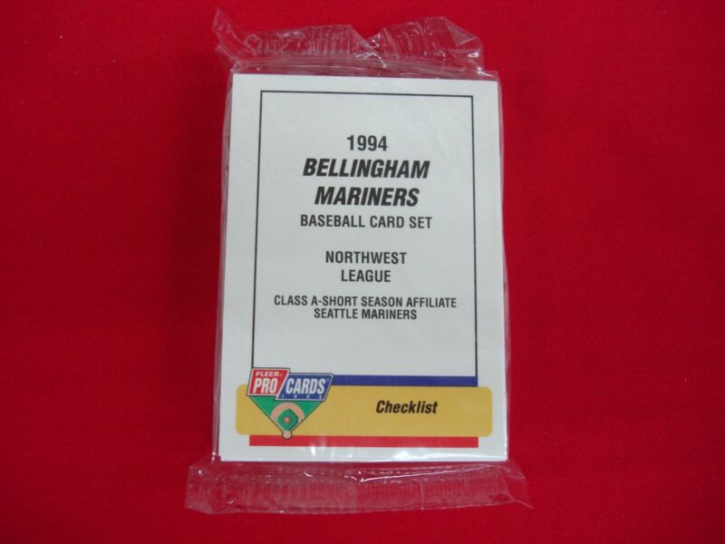 1994 Fleer ProCards Bellingham Mariners MiLB Team Set Factory Sealed