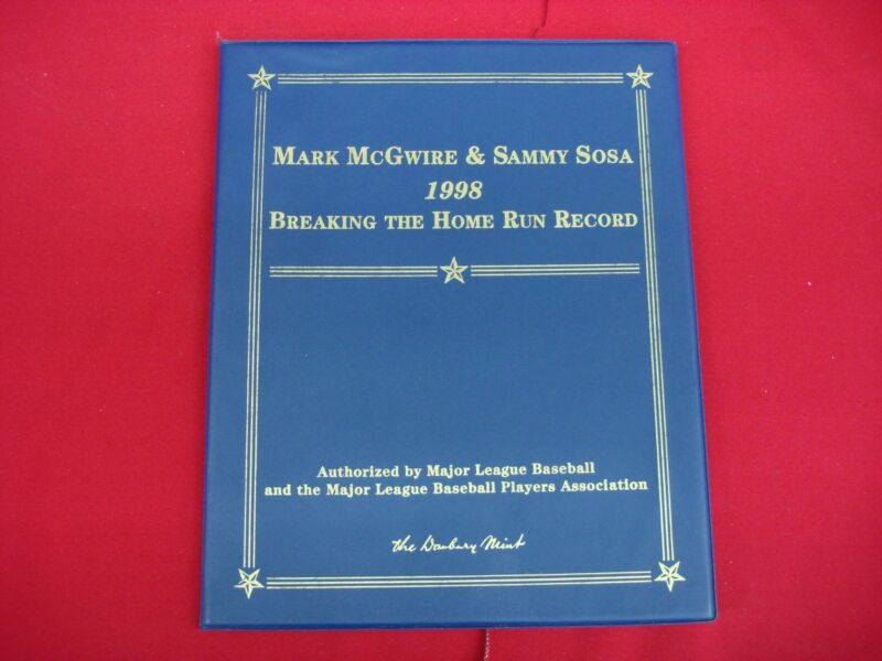 1998 Mark McGwire & Sammy Sosa Home Run Record Danbury Mint Collector's Set