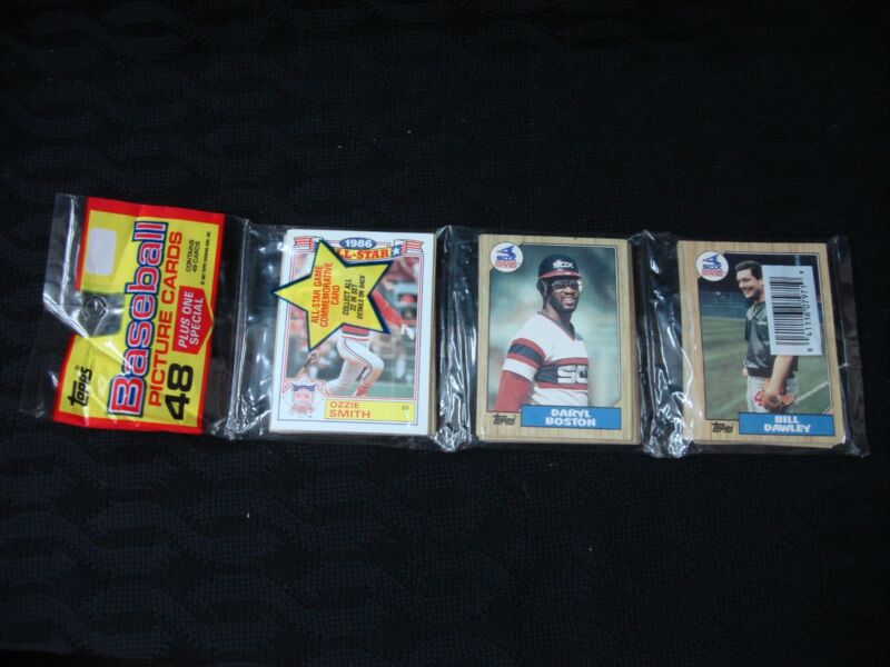 Vintage 1987 Topps Baseball Rack Pack - Ozzie Smith front, Mark McGwire back (Factory Sealed)