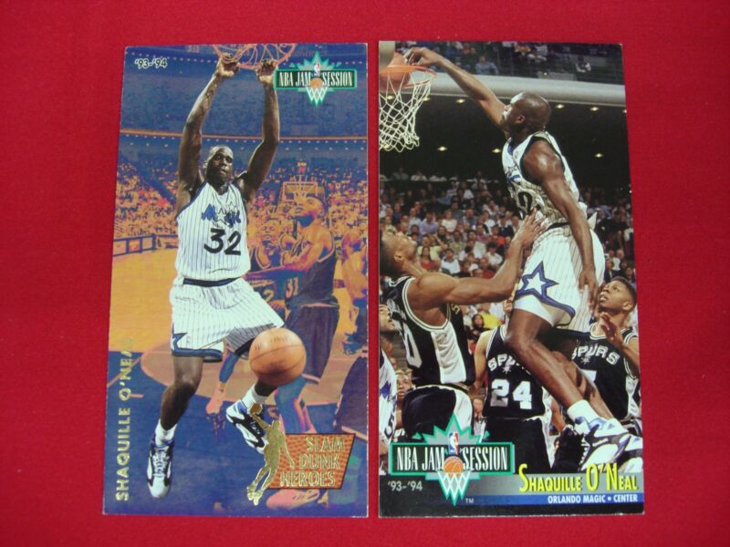 1993-94 Fleer NBA Jam Session Shaquille O'Neal and Slam Dunk Heroes Card Set
