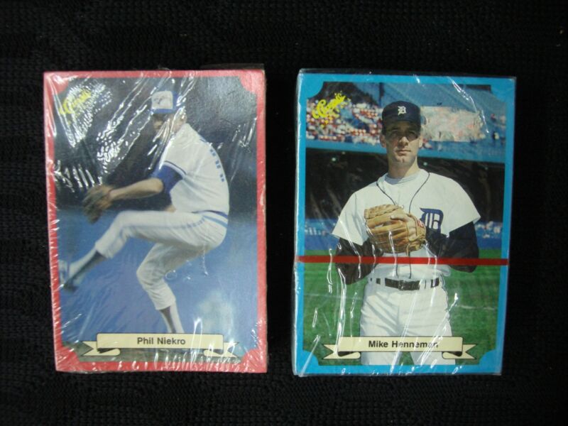 1988 Classic Baseball Sets - Red & Blue (Phil Niekro, Ozzie Smith) FACTORY SEALED!