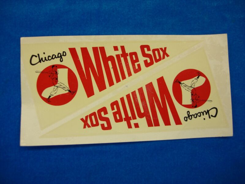 Vintage Chicago White Sox pennant decals (2-pack). Water release type.