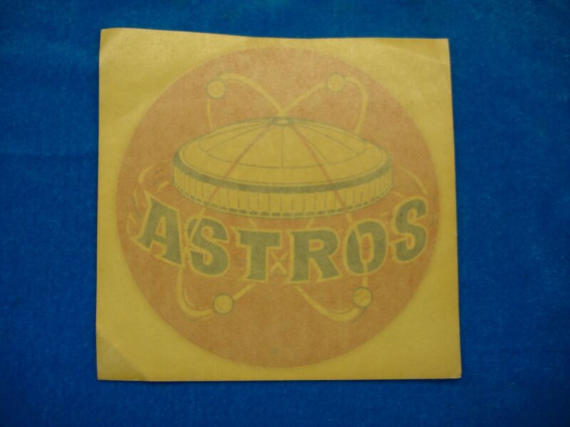 Vintage Houston Astros Dry Transfer Decal