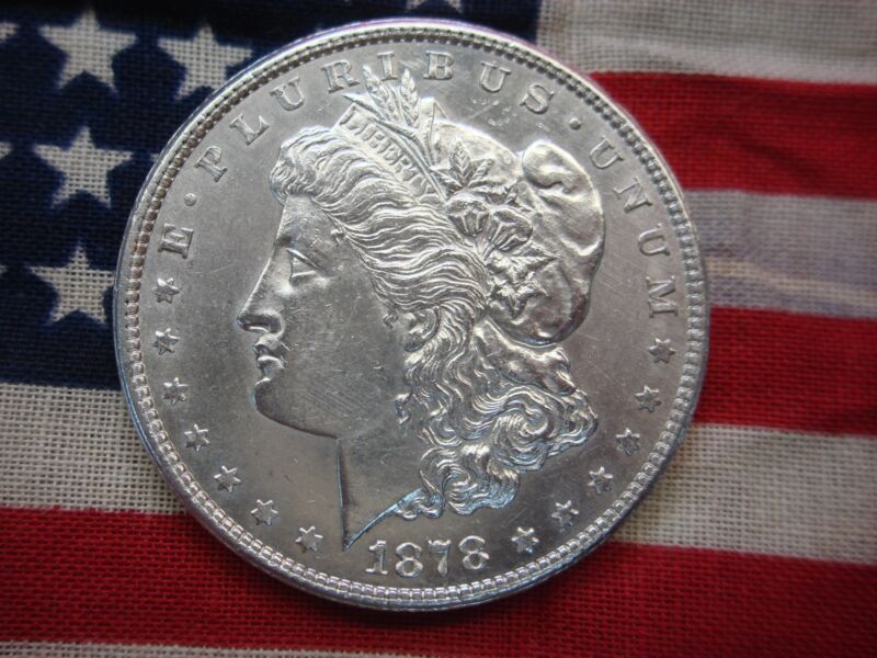 1878 S Morgan Dollar - First Year of Issue - San Francisco Mint - High Detail