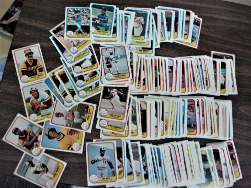 Vintage 1981 Fleer Baseball Card Lot featuring stars in great condition