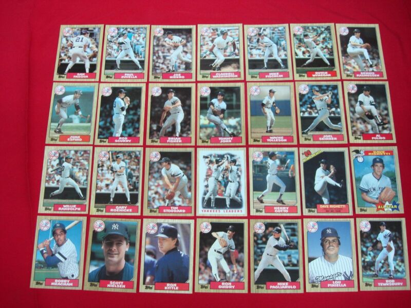 1987 Topps Tiffany Yankees Baseball Card Break featuring Phil Niekro and Dave Righetti