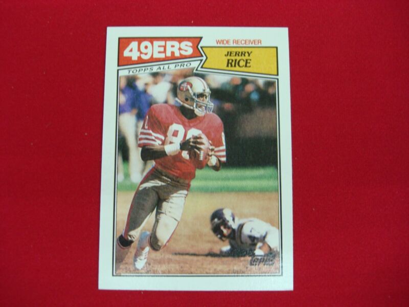 1987 Topps Jerry Rice Rookie Card #115 San Francisco 49ers