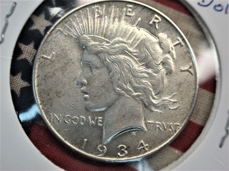 1934 Peace Dollar, Philadelphia Mint, Nice Condition