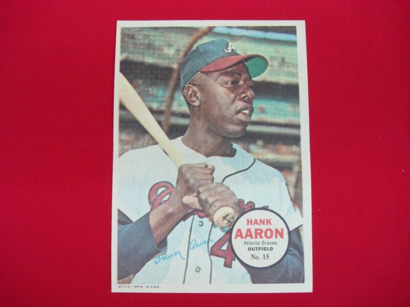 1967 Topps Pin-Ups Hank Aaron Poster (#15)
