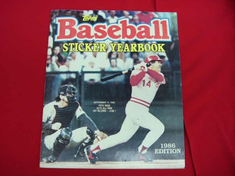 Vintage 1986 Topps Baseball Sticker Album, 3/4 Complete