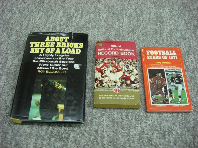 Vintage football coffee table books set of 3