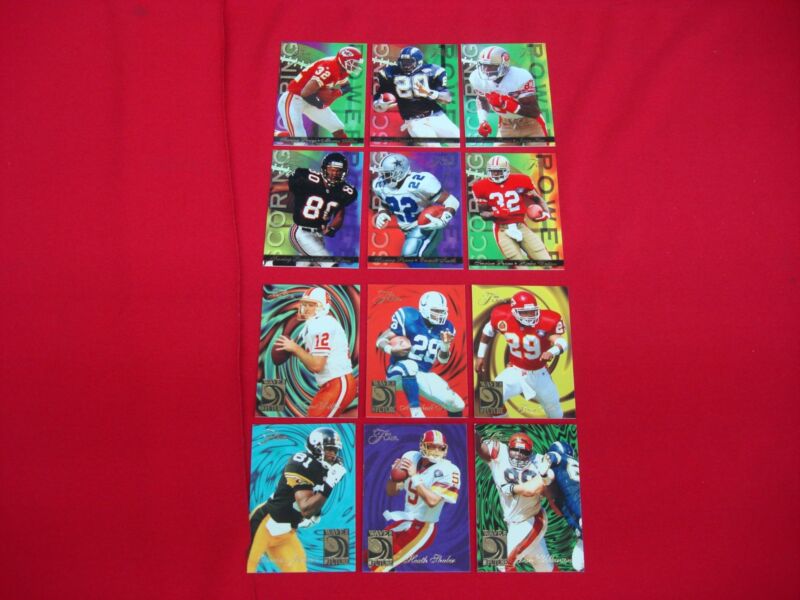 1994 Flair Football Inserts - Wave of the Future and Scoring Power (12 cards)