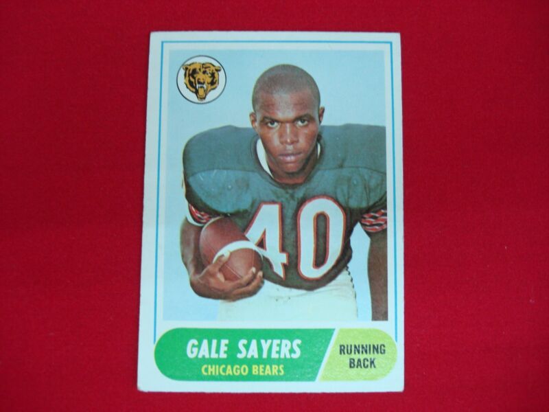 Vintage 1968 Topps Gale Sayers Chicago Bears Football Card #75 - Professionally Graded