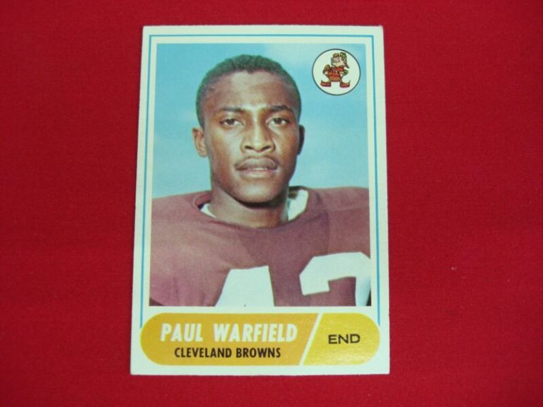 1968 Topps Paul Warfield #49 Cleveland Browns Football Card